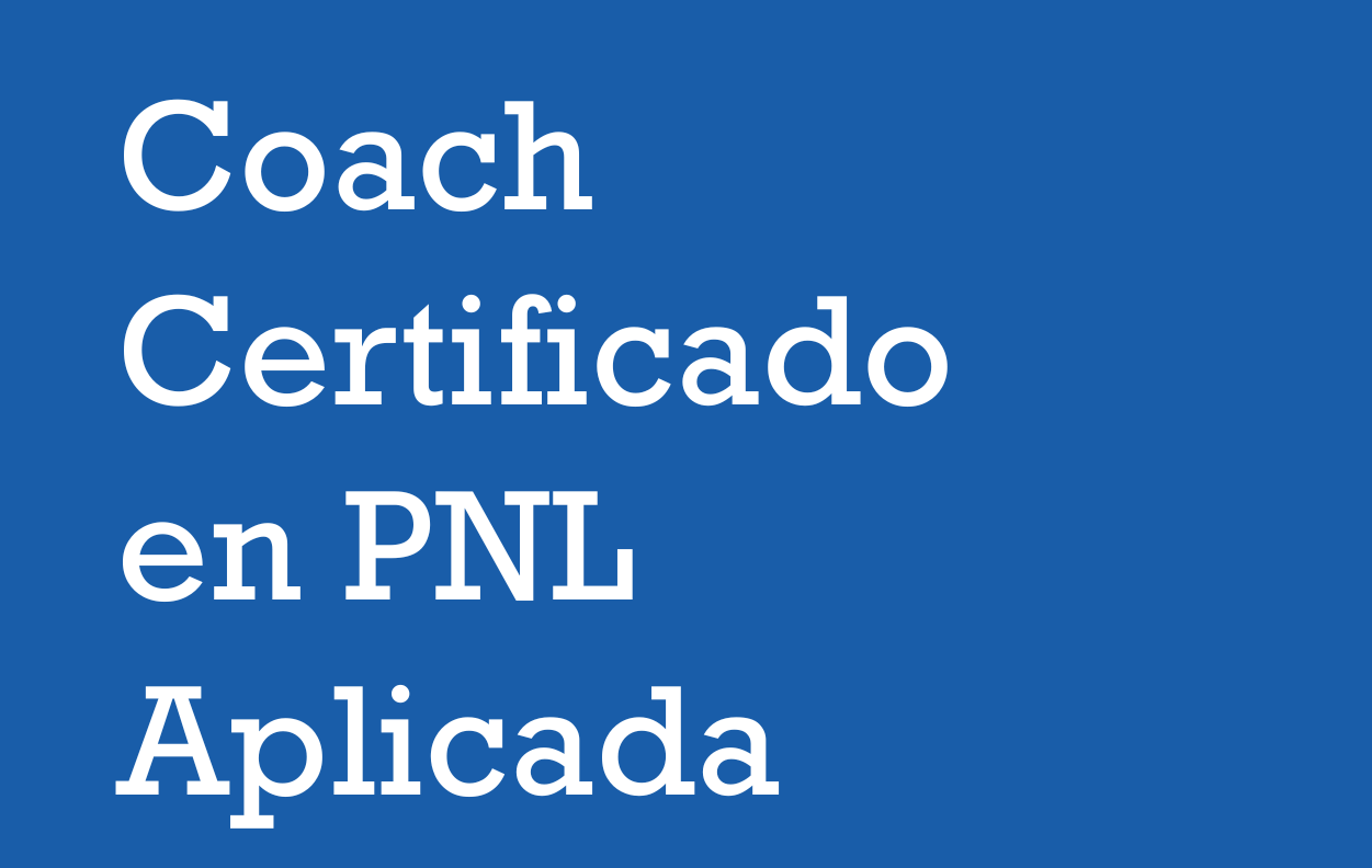 pastilla Coach Certificado en PNL Aplicada